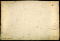 Ouroux-en-Morvan, cadastre ancien : plan parcellaire de la section B dite de Savault, feuille 1