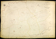 Montigny-en-Morvan, cadastre ancien : plan parcellaire de la section B dite de Veaux, feuille 1