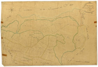 Dun-les-Places, cadastre ancien : plan parcellaire de la section E dite du Parc, feuille 4