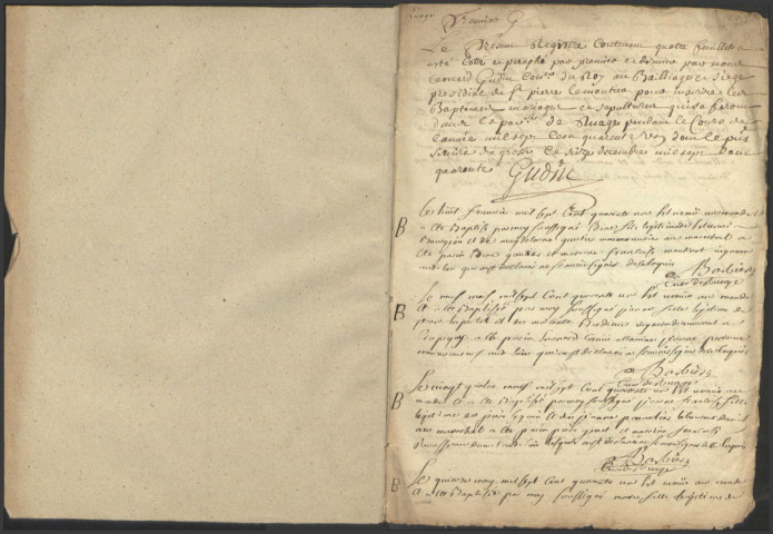 Ruages : registres paroissiaux.