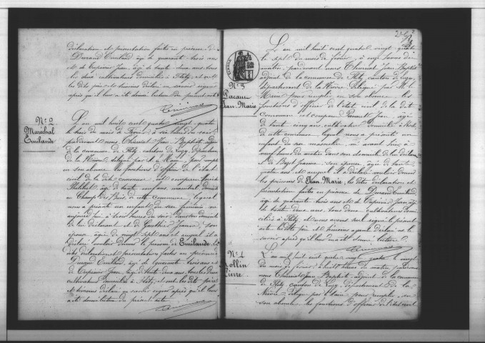 Fléty : actes d'état civil.