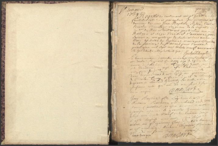 Saint-Amand-en-Puisaye : registres paroissiaux.