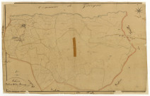 Mhère, cadastre ancien : plan parcellaire de la section B dite du Bourg, feuille 1