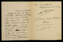 GERMAIN-TRICOT (A.), critique, originaire de La Charité-sur-Loire (Nièvre) : 24 lettres.