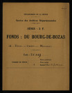Terrier du Bouchot à La Fermeté, dressé par Me Philibert Camuzet, notaire royal et procureur au bailliage et pairie de Nivernais, au profit de Claude Dechartre, seigneur du Bouchot, puis de Jeanne Durand, veuve en premières noces dudit Claude et en secondes de Jean-Baptiste Potier.