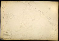 Montigny-sur-Canne, cadastre ancien : plan parcellaire de la section D dite des Rondes, feuille 1