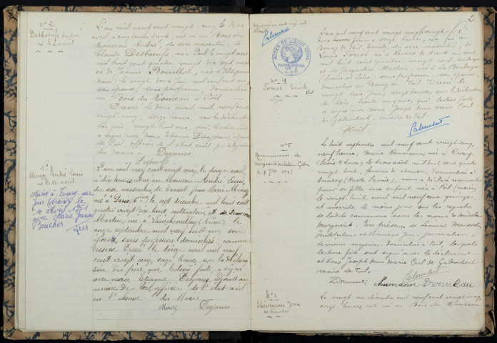 Poil : actes d'état civil.