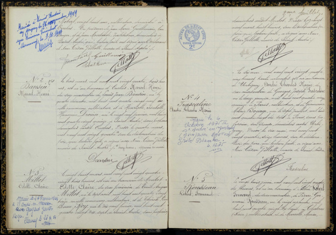 Saint-André-en-Morvan : actes d'état civil.