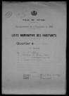 Nevers, Quartier de Nièvre, 14e section : recensement de 1926