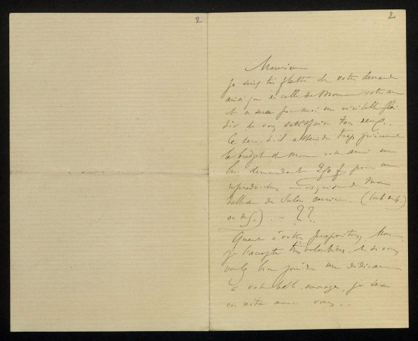 GUIGNARD (Gaston), peintre (1848-1922) : 4 lettres.