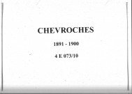 Chevroches : actes d'état civil.