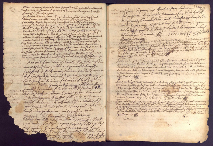 Oudan : registres paroissiaux.