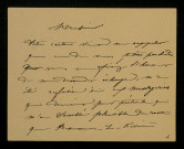 GERVAIS (Eugène), peintre : 6 lettres, 1 carte postale illustrée, dessin.
