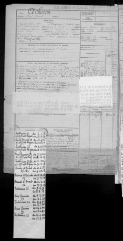 Bureau de Nevers, classe 1917 : fiches matricules n° 285 à 694