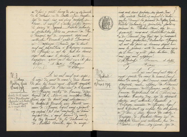 Ruages : actes d'état civil.