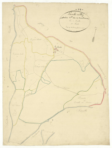 Larochemillay, cadastre ancien : plan parcellaire de la section A dite du Mont-Beuvray, feuille 5