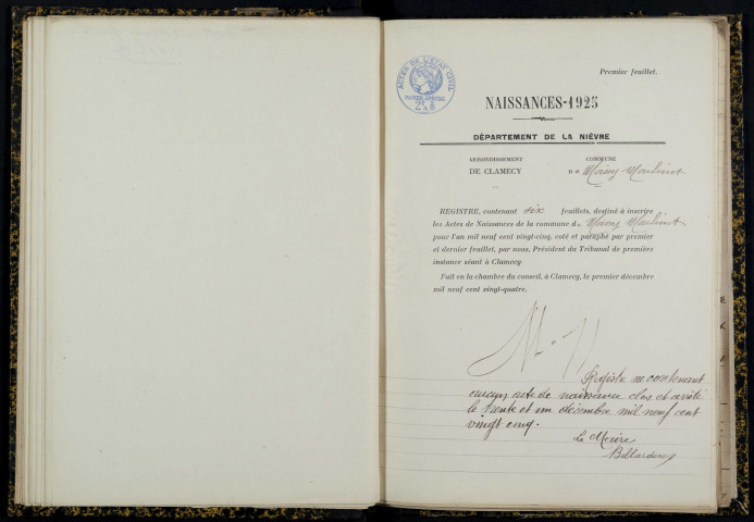 Moissy-Moulinot : actes d'état civil.