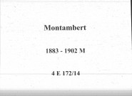 Montambert : actes d'état civil (mariages).