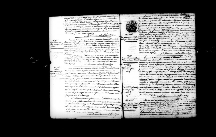 Vandenesse : actes d'état civil.