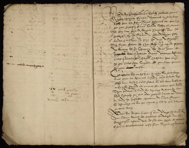 Tenures personnelles à Decize et ses environs : terrier pour Guy Coquille et Pommereul, établi par le notaire Maulais, avec table nominative.