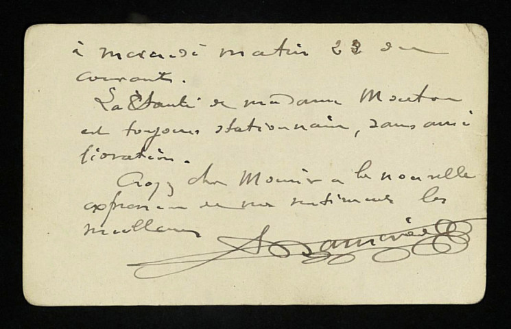 MOUTON (Marie Louise), épouse d'Alexis Mouton : 81 lettres.