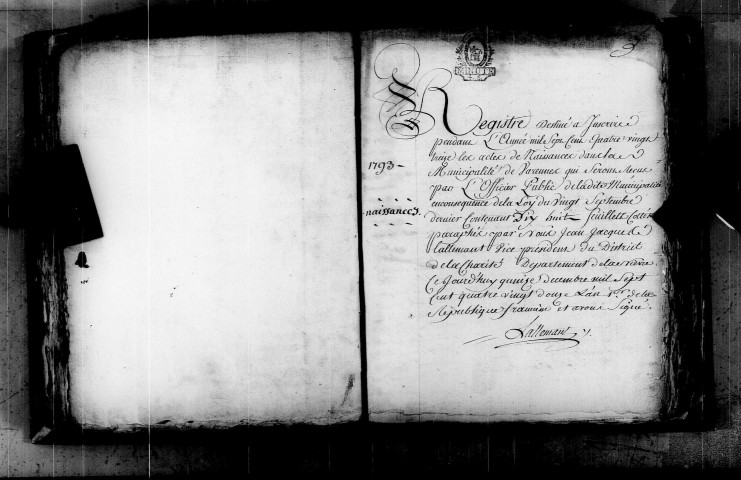 Varennes-lès-Narcy : actes d'état civil.