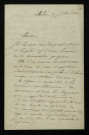 BOURGOING (Adolphe de), homme politique (1797-1879) : 5 lettres.