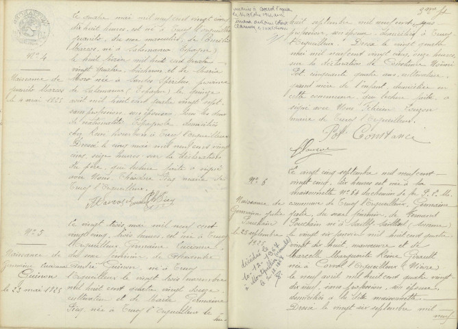 Trucy-l'Orgueilleux : actes d'état civil.