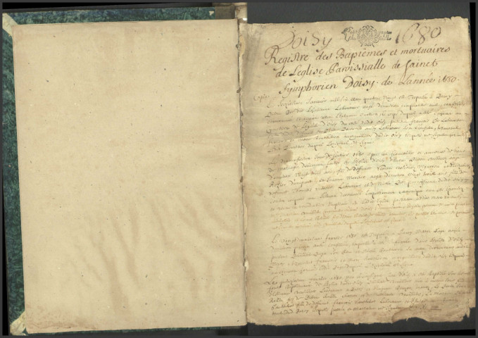 Oisy : registres paroissiaux.