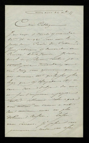 AMELINE (Ernest), poète (1825-1893) : 11 lettres.