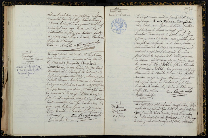 Brassy : actes d'état civil.