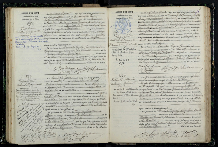 La Charité-sur-Loire : actes d'état civil.