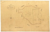 Cizely, cadastre ancien : plan parcellaire de la section C dite des Bois de Cizely, feuille 2