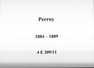 Perroy : actes d'état civil.