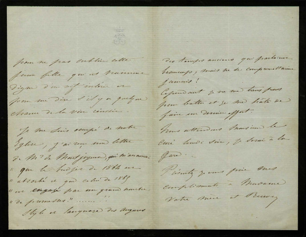 ANCHALD (Jules Saulnier d') (1827-1907) : 29 lettres.
