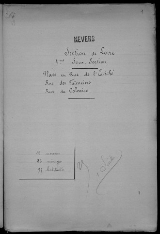 Nevers, Section de Loire, 4e sous-section : recensement de 1901