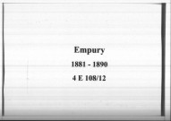 Empury : actes d'état civil.