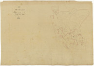 Montenoison, cadastre ancien : plan parcellaire de la section A dite de Noison, feuille 3, développement