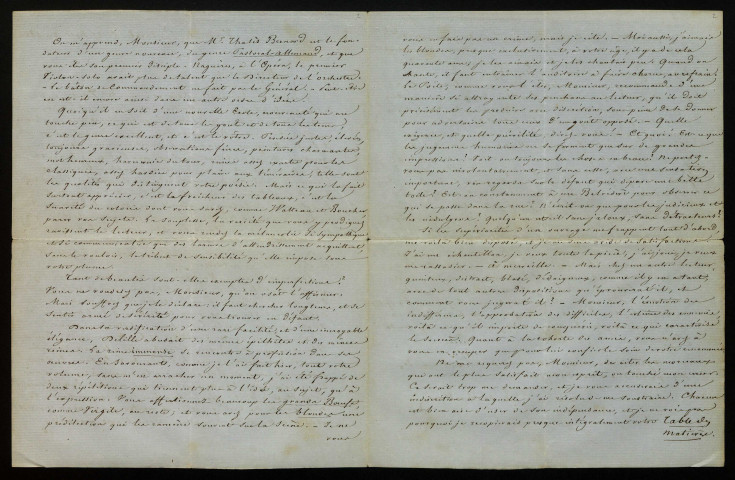 BLANQUART DE BAILLEUL (Louis), intendant militaire et poète à Verneuil (Eure) (1790-1883) : 295 lettres, manuscrits.