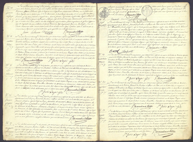 Nevers : actes d'état civil.