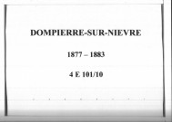 Dompierre-sur-Nievre : actes d'état civil.
