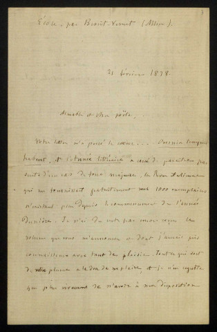 ROUX (Amédée), critique à École (Allier) : 15 lettres.