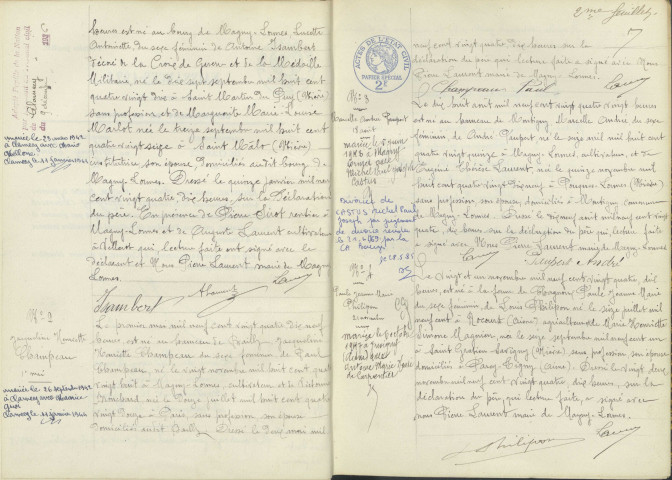 Magny-Lormes : actes d'état civil.