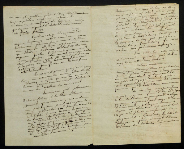 FOULC (Jacques), professeur et poète (1800-1872) : 13 lettres, manuscrit.