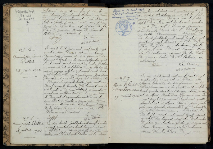 Saint-Hilaire-en-Morvan : actes d'état civil.