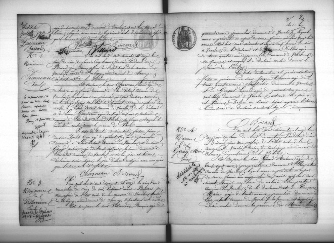 Vauclaix : actes d'état civil.