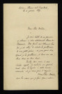 DUVAUT (Albert), poète à Autun (Saône-et-Loire) : 2 lettres, manuscrits.