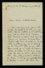 CHARRIER (Jules), chanoine honoraire à Nevers (né en 1850) : 6 lettres, manuscrits.