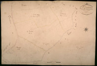 Saint-Andelain, cadastre ancien : plan parcellaire de la section A dite des Bois Chatin, feuille 8