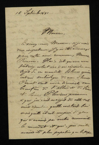 BONNEMERE (Lionel), folkloriste (1843-1905) : 5 lettres.